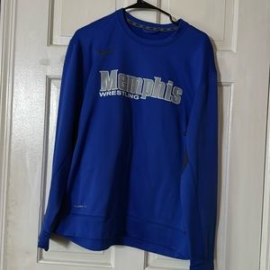 Blue therma fit Nike Memphis wrestling pullover
